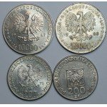 200 zloty (1974-1975) and 10,000 zloty 1987 and 50,000 zloty 1988, a set of 4 coins