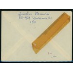 Letter envelope with PWJS stamps, 1975