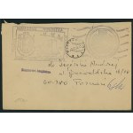 Letter envelope with PWJS stamps, 1976