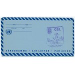 Letter envelope with The Yellow Fleet stamp