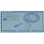 Letter envelope with PWJS stamps, 1974