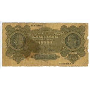 10,000 Polish marks 1922, series H