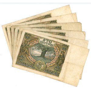 100 gold 1934, set of 6 pieces
