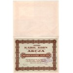 "Karol Korn" Construction Joint Stock Company, share 25 zloty.