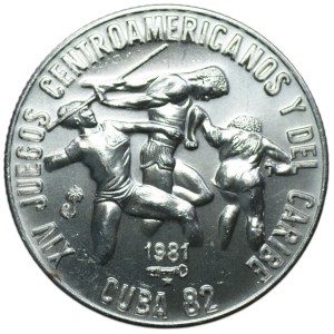 Cuba, 5 pesos 1981, 14th Central American and Caribbean Games