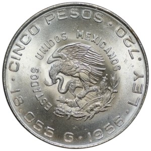 Mexico, 5 peso 1956