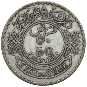 Syria, 50 piastrów 1929