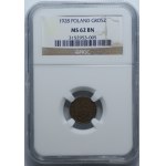 1 haléř 1928, NGC MS 62 BN