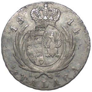 Principality of Warsaw, 1/6 thaler 1814 IB,