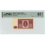 1 gold 1946, PMG 67 EPQ, 2nd max note