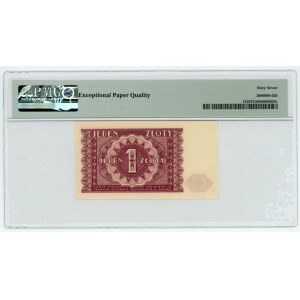 1 złoty 1946, PMG 67 EPQ, 2-ga max nota