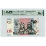 20 PLN 2015, 1050th anniversary of the Baptism of Poland, PMG 67 EPQ