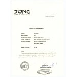 Gold 585 ring with sapphire (0.60 ct) and rosette diamonds, Certificate