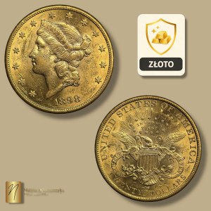 USA, 20 dolarów 1898, (S) San Francisco, Liberty Head