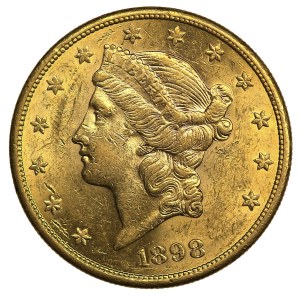 USA, 20 dolarów 1898, (S) San Francisco, Liberty Head