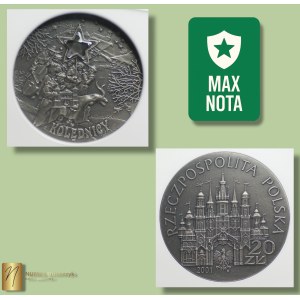 20 złotych 2001, Kolędnicy, NGC MS 70 ANTIQUED