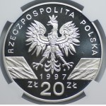 20 Gold 1997, Horned Deer, NGC PF70 ULTRA CAMEO