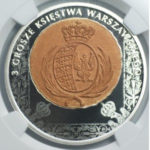20 zloty 2025, 3 pennies of the Duchy of Warsaw, NGC PF70 ULTRA CAMEO