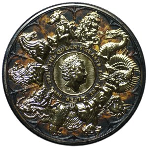 Vereinigtes Königreich, £5 2021, Beasts of the Queen, letzte Münze der Serie