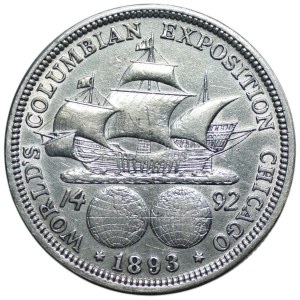 USA, 1/2 dollar 1893, World's Columbian Exposition in Chicago