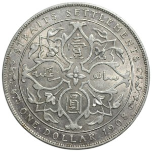 Spojené království, 1 dollar 1908, Edward VII
