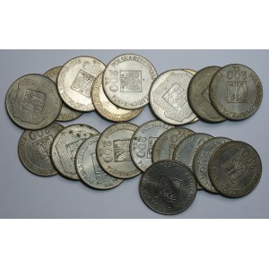 200 zlotých 1974,30 let Polské lidové republiky (PRL), sada 19 kusů