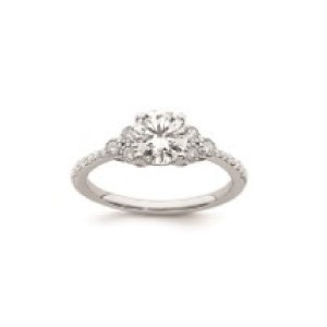 WHITE GOLD RING WITH NATURAL DIAMONDS - 1023 NAT 18K