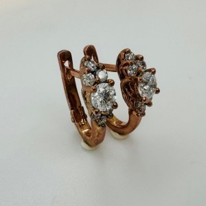 ROSE GOLD DIAMOND EARRINGS - MH51205