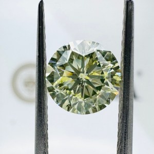2.19 CT NATURAL POLISHED FANCY LIGHT GREEN DIAMOND - OW51101