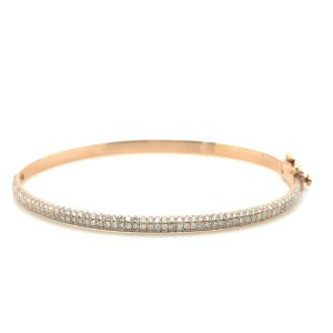 14K ROSE GOLD ARMBAND 13 GR MIT DIAMANTEN - DH-B268