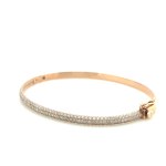 14K ROSE GOLD ARMBAND 13 GR MIT DIAMANTEN - DH-B268
