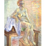 Helena ZAREMBA - CYBISOWA (1917 - 1986), Akt siedzący