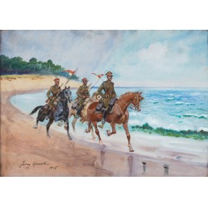 Jerzy KOSSAK (1886-1955), Lancer patrol over the Baltic Sea, 1945