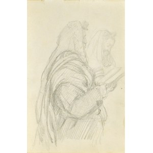 Jozef PIENIĄŻEK (1888-1953), Two figures reading