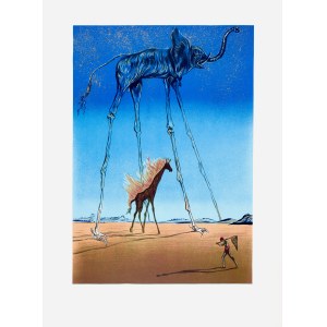 Salvador DALI (1904-1989), The Flaming Giraffe and the Space Elephant