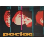 Poster for the film "Train," designed by Wojciech Zamecznik (1923-1967), 1959