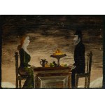 Maria Anto (1937 Warsaw - 2007 there), At the Table, 1969