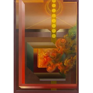 Henryk Plóciennik (1933 Łódź - 2020 there), Abstract composition