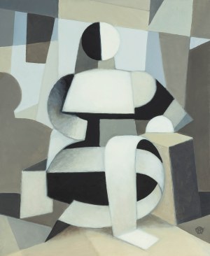 Tomasz Kazikowski (1952-2021), Postać szara we wnętrzu, 2012