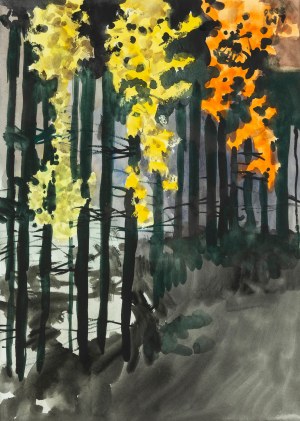 Ludwik Maciąg (1920 Kraków - 2007), Las w Gulczewie, 2006