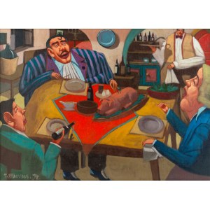 Jacek Palucha (b. 1966 Czestochowa), In the restaurant, 1994