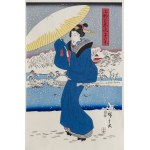 Utagawa Hiroshige (1797 - 1858), Snow over Shinobazu Pond in Ueno, Japanese edition, after 1960.