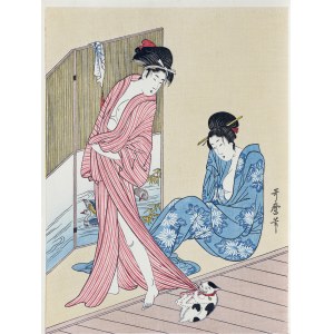 Kitagawa Utamaro (1753-1806), After the bath, Japanese edition, after 1960.