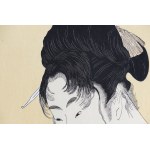 Kitagawa Utamaro (1753-1806), Pistolet, z serii: Pięć odcieni tuszu z Północnej Dzielnicy, wyd. Ishu-Kankokai, Tokio/Japonia, ok. 1980 r.