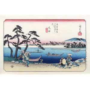 Utagawa Hiroshige (1797 - 1858), Ota, from the series: the Sixty-nine Stations of Kiso Kaido, published by Nihon Hanga Kenkyujo, Japan, Showa period, 1960s -1970s