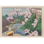 Katsushika Hokusai (1760-1849), Fuji among the cherry blossoms, from the series: One Hundred Views of Mount Fuji, Takamizawa Publishing House, Tokyo/Japan, Showa period, ca. 1960.