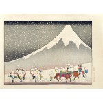 Katsushika Hokusai (1760-1849), Fuji in deep snow, series: One Hundred Views of Mount Fuji, Takamizawa Publishing House, Tokyo/Japan, Showa period, ca. 1960.