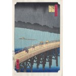 Utagawa Hiroshige (1797 - 1858), Sudden Rain, from the series: 100 Famous Views of Edo, published by Shinagawa, Kyoto/Japan, Showa period, after 1960.