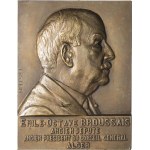 IIIe République (1870-1940). Plaque, Émile Octave Broussais, député et président du Conseil général d