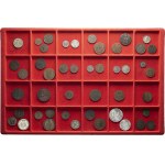 Lot of 257 coins and necessity tokens.